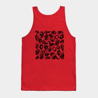 Black Animal Skulls Tank Top